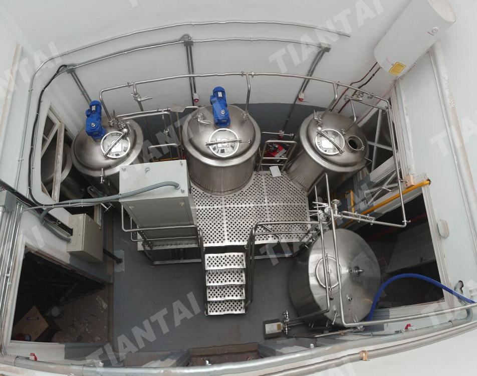 The 500L Beer brewery system start brewing beer in Chile 